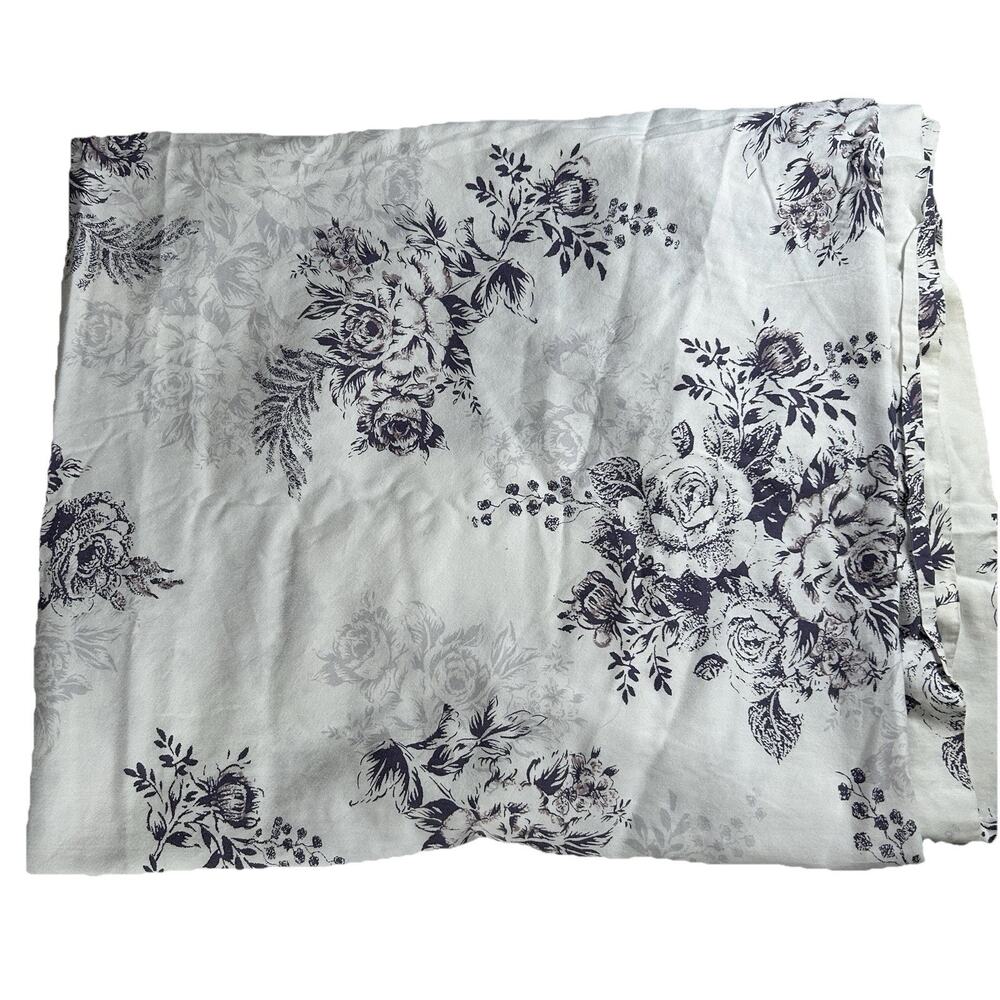 Royal Traditions 78 X 88 Inches cotton Floral Flat Sheet